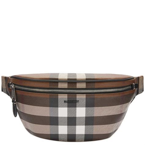 mens burberry fanny pack|Burberry check cason bum bag.